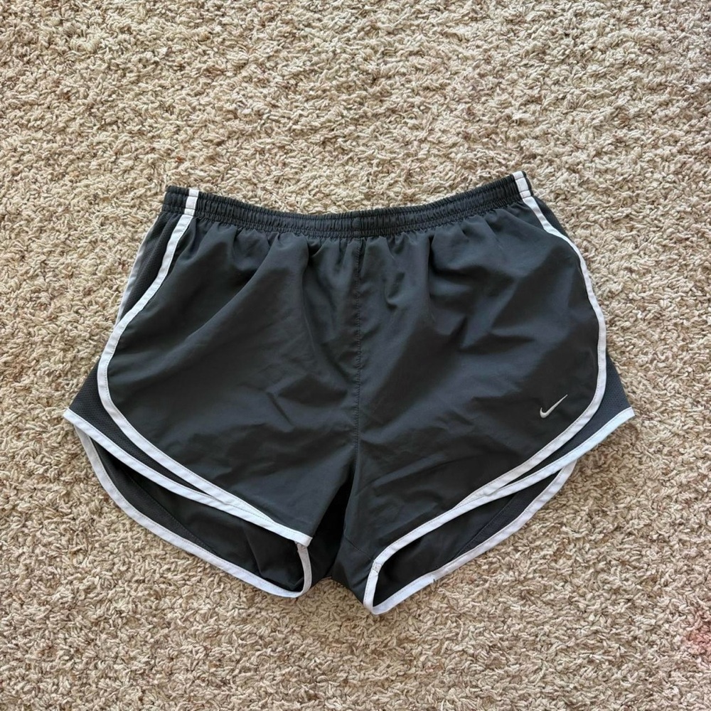 Nike Women’s Black Athletic Shorts with White Trim